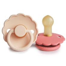 Frigg Daisy Round Latex Art.101934 Violet Dream/Dream Pacifier (nipple) made of 100% natural rubber 0-6 months (2 pcs.)