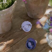 Frigg Daisy Round Latex Art.76222028 Blush/Woodchuck Pacifier (nipple) made of 100% natural rubber 6-18 months (2 pcs.)