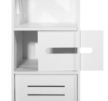 Vannitoa kapp, 80 cm, valge