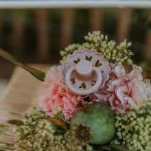 Frigg Fairytale Round Latex Art.100155 Ole Lukoie/Clumsy Hans Pacifier (nipple) made of 100% natural rubber 0-6 months (2 pcs.)