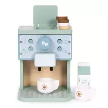 ECOTOYS Puidust mängukohvimasina baristakomplekt lastele