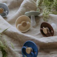 Frigg Little Viking Round Latex Art.10531 Sigrid Pacifier (nipple) made of 100% natural rubber 0-6 months (1 pcs.)