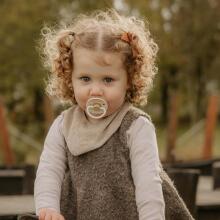 Frigg Little Viking Round Latex  Art.101538 Holger/Sigrid Pacifier (nipple) made of 100% natural rubber 0-6 months (2 pcs.)