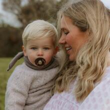 Frigg Little Viking Round Latex  Art.101544 Harald/Sigrid Pacifier (nipple) made of 100% natural rubber 6-18 months (2 pcs.)