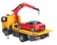 BRUDER 1:16 puksiirauto MAN TGS Roadster autoga, 03552