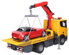BRUDER 1:16 puksiirauto MAN TGS Roadster autoga, 03552