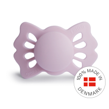 Frigg Lucky Symmetrical Silicone Pacifier  Art.10219 Pretty Peach  Pacifier (nipple) made of 100% natural rubber 0-6 months (1 pcs.)