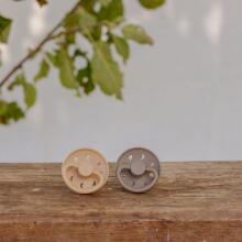 Frigg Moon Phase Round Latex Art.76291501 Croissant/Portobello Pacifier (nipple) made of 100% natural rubber 0-6 months (2 pcs.)