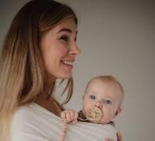 Frigg Moon Phase Round Latex Night Art.100178 Stone Blue Night/Sage Night Pacifier (nipple) made of 100% natural rubber 6-18 months (2 pcs.)