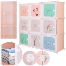 Lastetoa modulaarne kapp Springos HA0215 – 110 × 110 × 37 cm, 9 sektsiooni