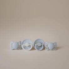 Frigg Pacifiers 4-pack Round Latex/Silicone Art.101485 Powder Blue Pacifier (nipple) made of 100% natural rubber 0-6 months (4 pcs.)