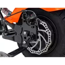 Motorcycle Chopper Warrior Art.260377 Orange Võimas 12v lapsega elektriline auto