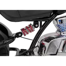 Motorcycle Chopper Warrior Art.260382 Black Võimas 12v lapsega elektriline auto