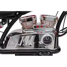 Motorcycle Chopper Warrior Art.260382 Black Võimas 12v lapsega elektriline auto