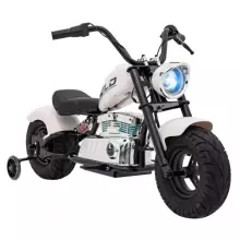 Motorcycle Chopper Warrior Art.260383 White Võimas 12v lapsega elektriline auto