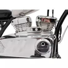 Motorcycle Chopper Warrior Art.260383 White Võimas 12v lapsega elektriline auto