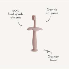 Mushie Flower Toothbrush  Art.2540203 Tradewinds first silicone toothbrush