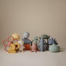 Mushie Silicone Teether Rattle Art.101496 Tradewinds Silikoonist kõristi (100% looduslik)