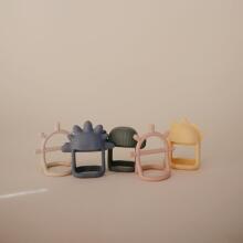 Mushie No Drop Silicone Sensory Teether  Art.101473 Silikoonist kõristi (100% looduslik)