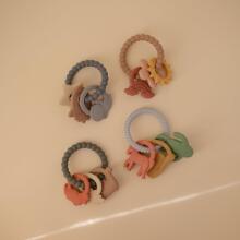 Mushie  Silicone  Teether Ring Art.102050 Silikoonist kõristi (100% looduslik)
