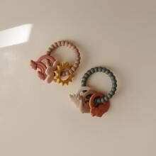 Mushie  Silicone  Teether Ring Art.101322 Silikoonist kõristi (100% looduslik)