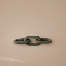 Mushie  Silicone  Teether Links Art.101272 Silicone rattle (100% natural)
