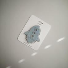 Mushie  Silicone Teether Rocket Art.2560455 Silicone rattle (100% natural)
