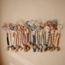 Mushie Silicone Pacifier Clip Eva Art.2090043 Cloud Pacifier holder