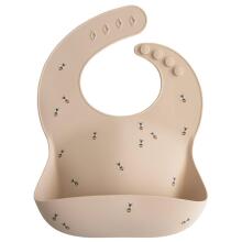 Mushie Silicone Bib Art.2500019 Blush Beebipõll on valmistatud 100% kvaliteetsest silikoonist