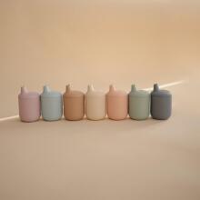 Mushie Silicone Sippy Cup Art.2480124 Natural Silicone educational mug, 175 ml.