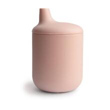 Mushie Silicone Sippy Cup Art. 2480182 Sand Silicone educational mug, 175 ml.