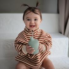Mushie Silicone Sippy Cup Art. 2480182 Sand Silicone educational mug, 175 ml.
