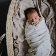 Mushie Muslin Swaddle Art.2200075 Fog