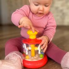 WOOPIE BABY Värvilised Ponid Punane Pöörlev Topp Karussell