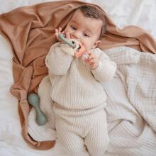 Mushie Ribbed Baby Blanket Blanket Art.101259 Roman Green