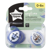 Tommee Tippee lutt silikoon 2tk 0-6kuud Anytime 433649