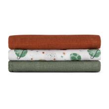 PETITE&MARS 415367 Bambusest Musliinmähkmed 3 tk 68x68 cm Taevased Planeedid