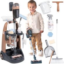 Smoby Rowenta Cleaning Trolley Art.265918 puhastusvanker koos tolmuimejaga
