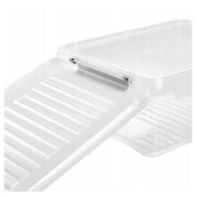 Karp kaanega klippkarbis Leonie 28.5x18.5x10.5cm 3.7L l&auml;bipaistev