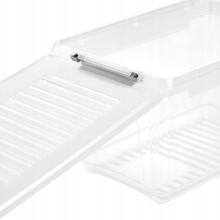 Box with lid clipbox Leonie 28.5x18.5x16cm 5.4L transparent