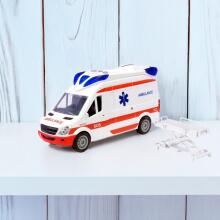 WOOPIE Hädaabi Kiirabi koos Kanderaami Komplektiga + Helisignaalid ja Valgus