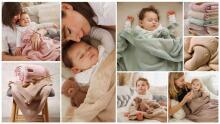 1671/01 COTTON BLANKET WITH FLANNEL UNDERLAY PINK