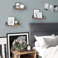 3 puidust Loft rippshelfi komplekt