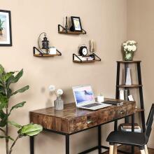 3 puidust Loft rippshelfi komplekt