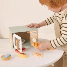 TOOKY TOY Puitmikrooni Köögikomplekt Toidutoodetega