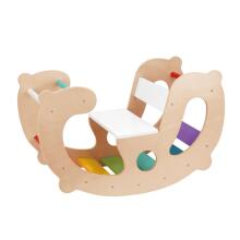 WOOPIE GREEN Puitrain Rainbow Rocker ja Sild 2in1 Montessori FSC