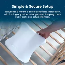 BabySense 8 Monitor Baby Monitor with Real Time No Breathing & Irregularity Art.268720 Hingamismonitor