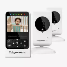 Babysense Compact Video Baby Monitor with 2 Cameras Art.V24R-2 Digitaalne beebimonitor koos ekraaniga