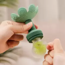 Haakaa Flower Freeze-N-Feed Mini Combo Art.BHK157-OT Oat  Silicone strainer for feeding fresh vegetables (Nibbler)