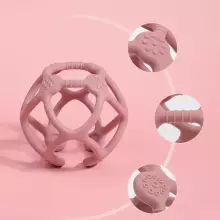 Haakaa Silicone Teething Ball  Art.TPS017-B Blush Silikoonist kõristi (100% looduslik)